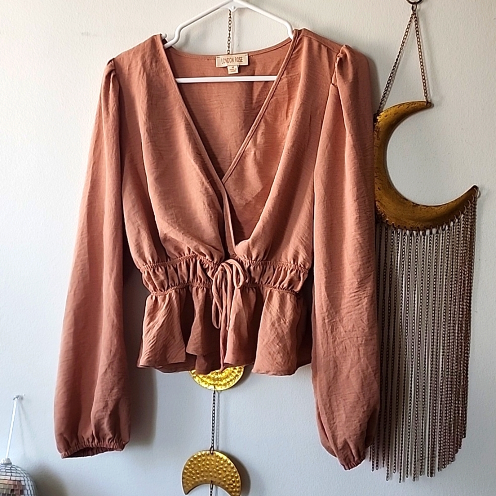 Beautiful light peach dressy top